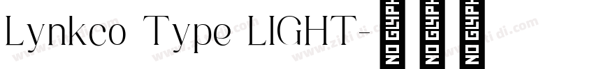 Lynkco Type LIGHT字体转换